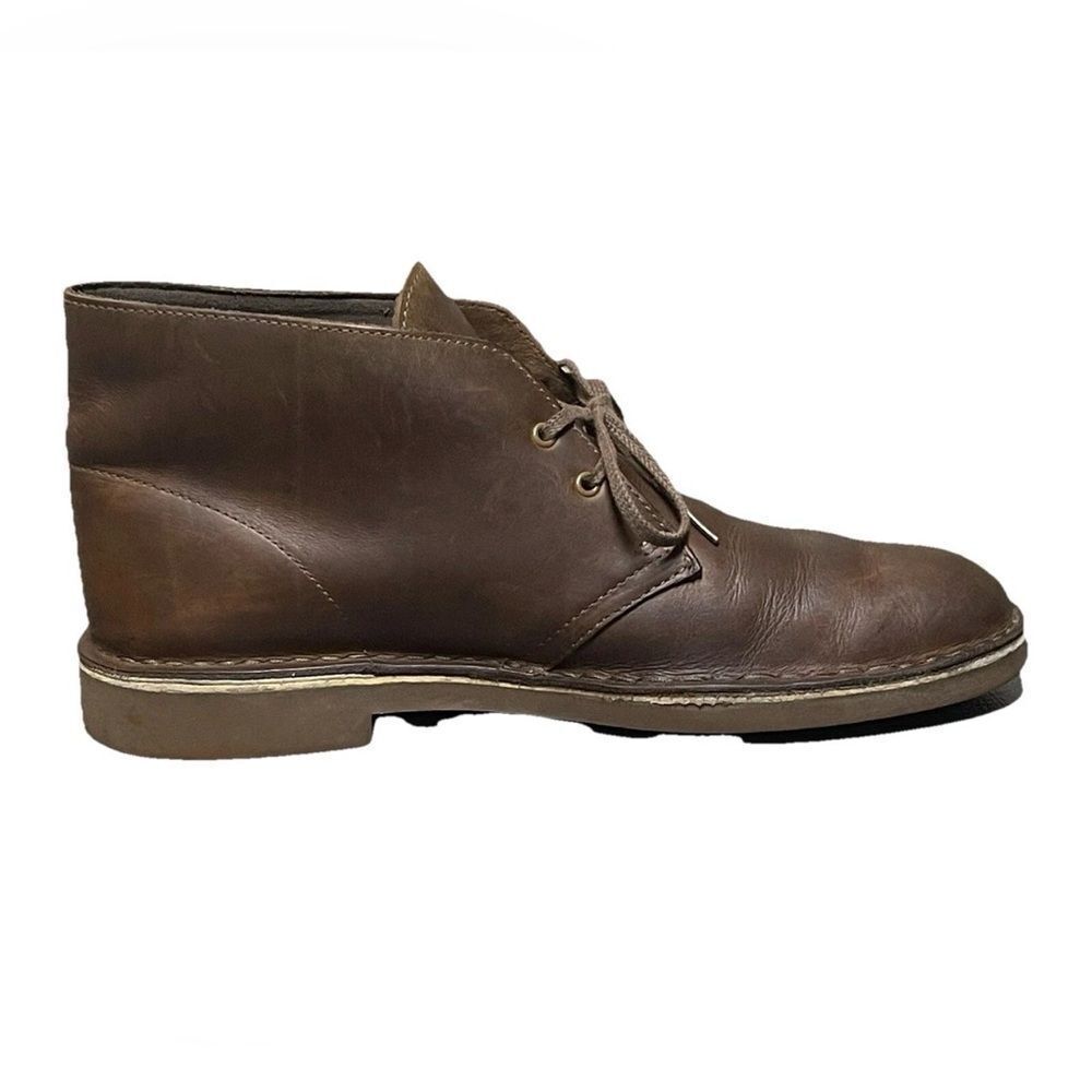 Clarks Classic Leather Brown Chukka Boots Men's Size 10M